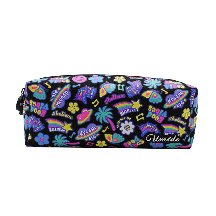 Double Zip Ctue Kids School Crayon Bag