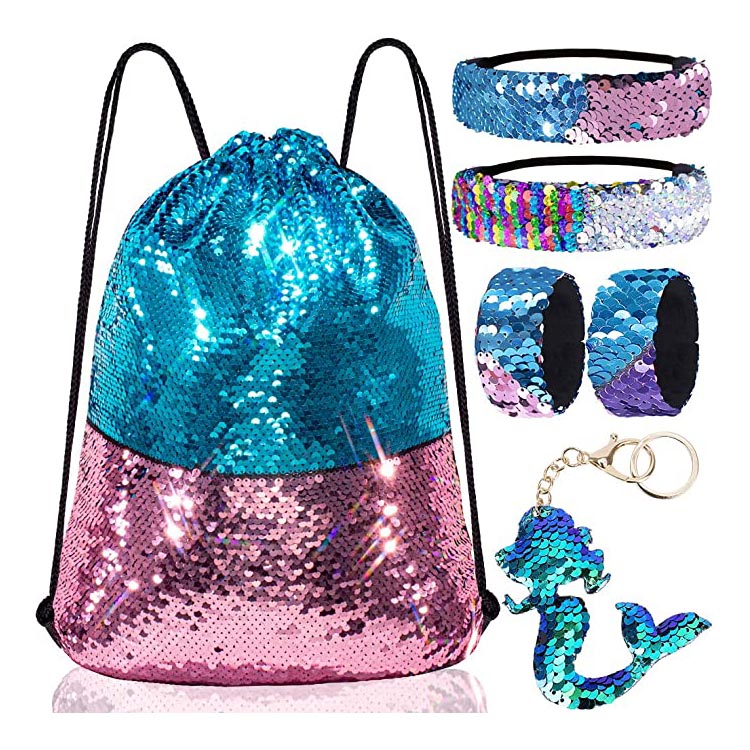 Revèsib Sequin Drawstring Bag